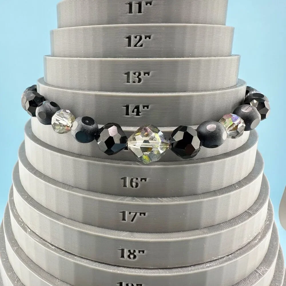 Vintage Laguna Necklace Earrings Set Matte Black AB Faceted Glass Bead Cluster